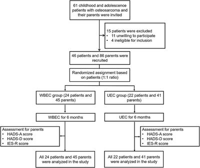 WeChat-platform-based education and care program as a candidate approach to relieve anxiety, depression, and post-traumatic stress disorder in parents of pediatric and adolescent patients with osteosarcoma